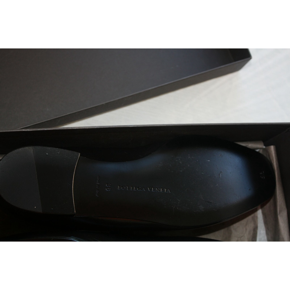 Bottega Veneta Women's Black Intrecciato Leather Penny Loafers - Size 36 - Picture 4 of 12